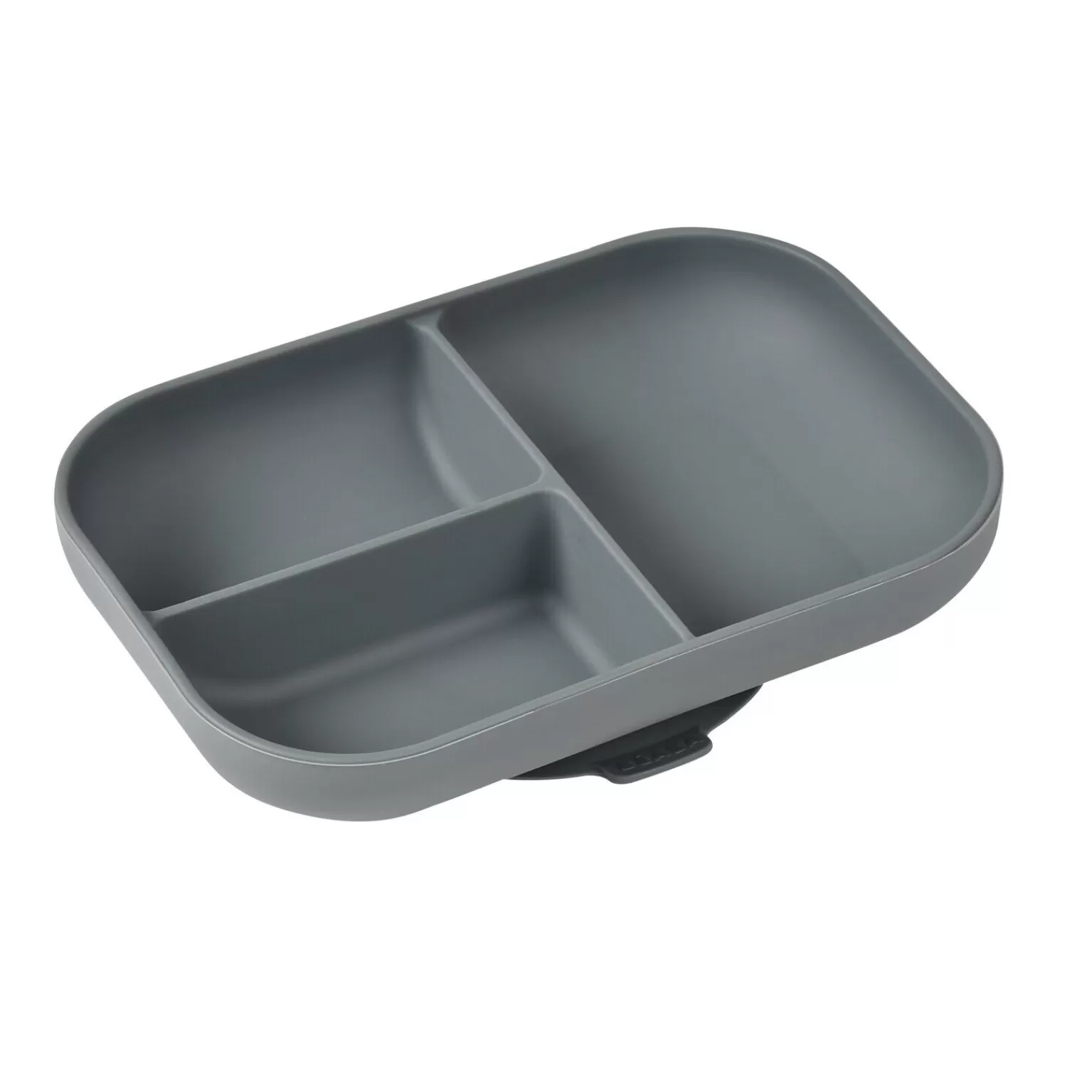 Couverts Vaisselle Et Bavoirs | BÉABA Assiette compartimentée silicone Gris minéral Blue