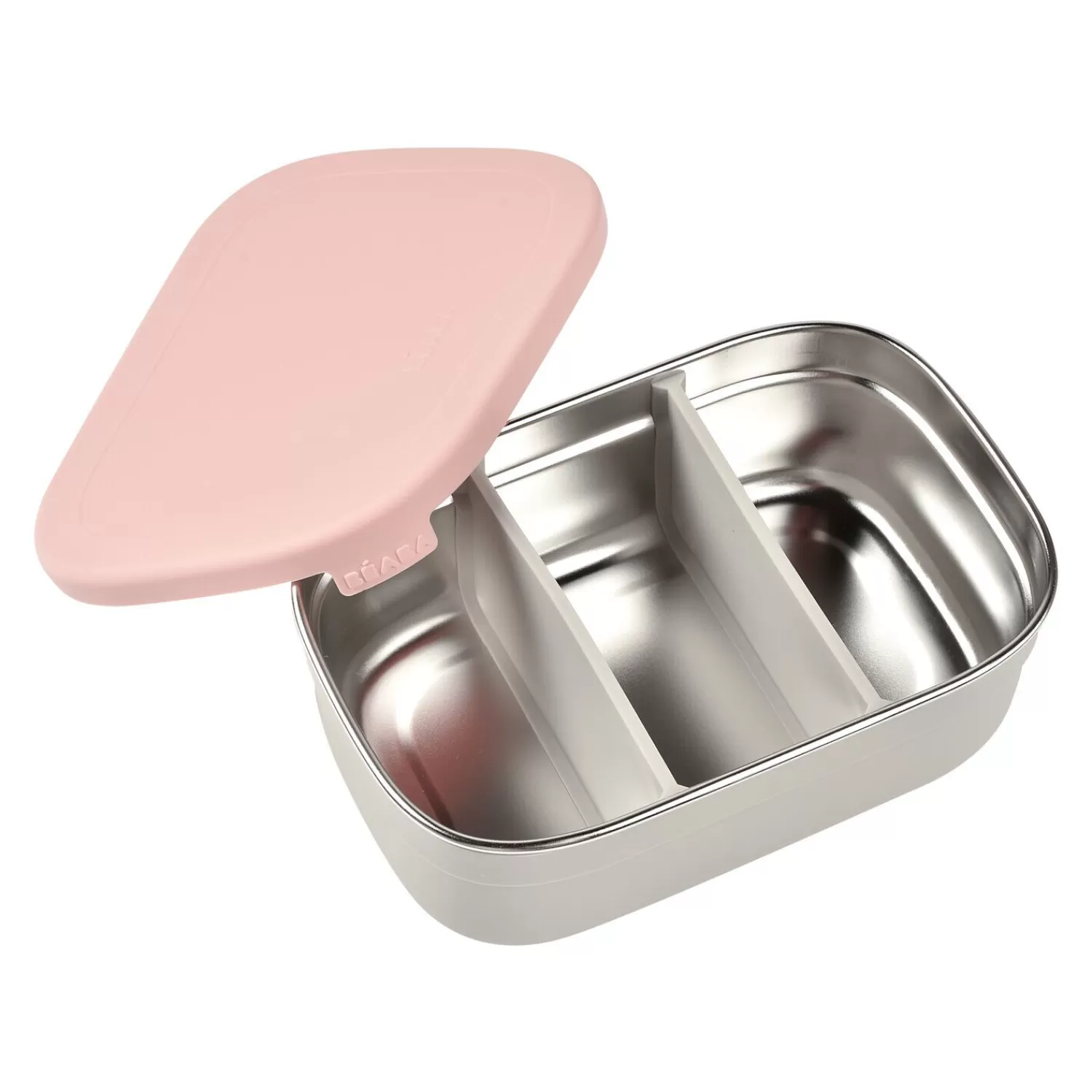 Couverts Vaisselle Et Bavoirs | Goûter Sain | BÉABA Boîte repas inox Rose poudré Velvetg/drose