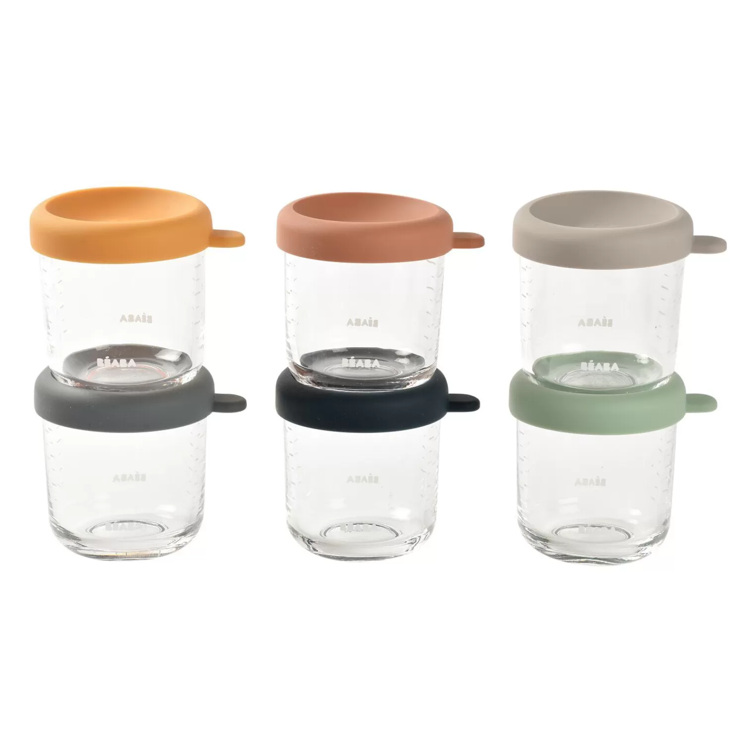 Pots De Conservation | Pots De Conservation | BÉABA Coffret 6 portions verre 250ml Sunrise