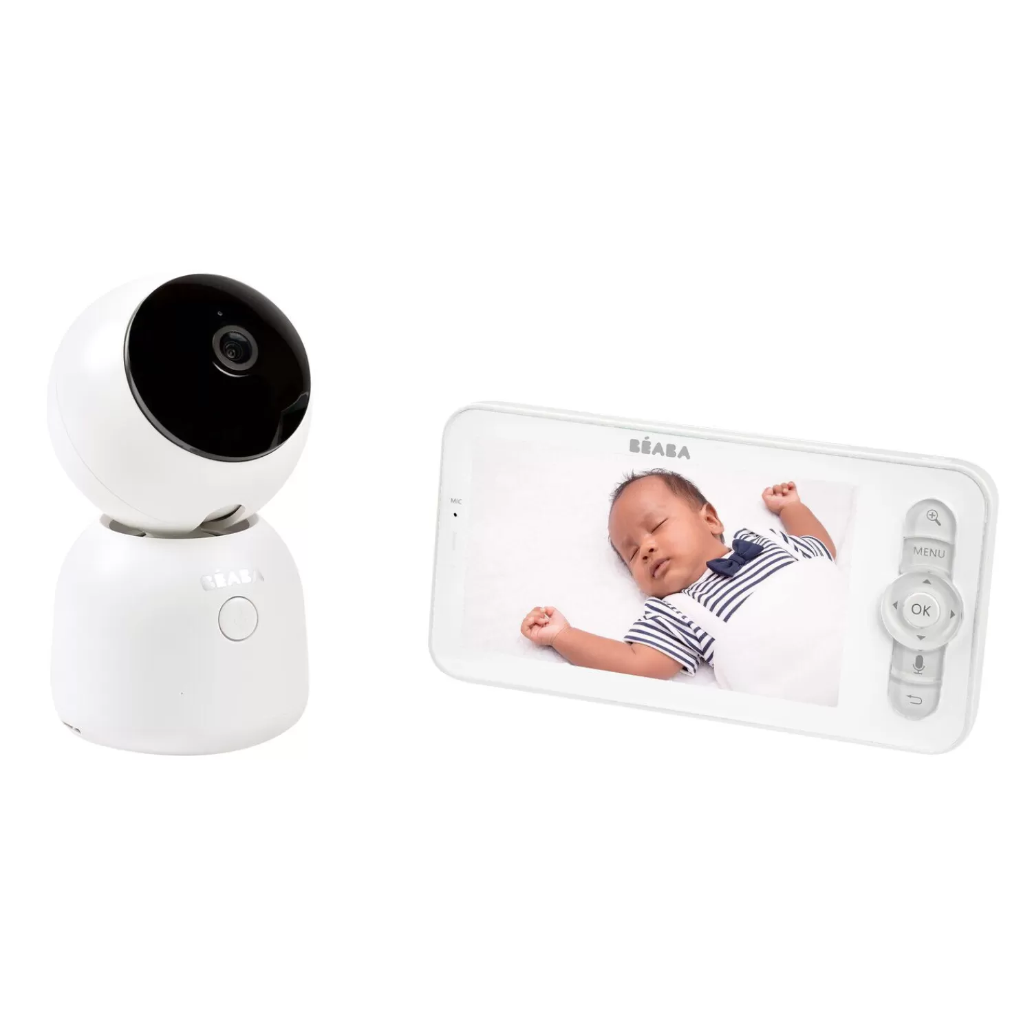 Babyphone, Écoute-bébé | BÉABA Ecoute bébé vidéo Zen Night Light Blanc White