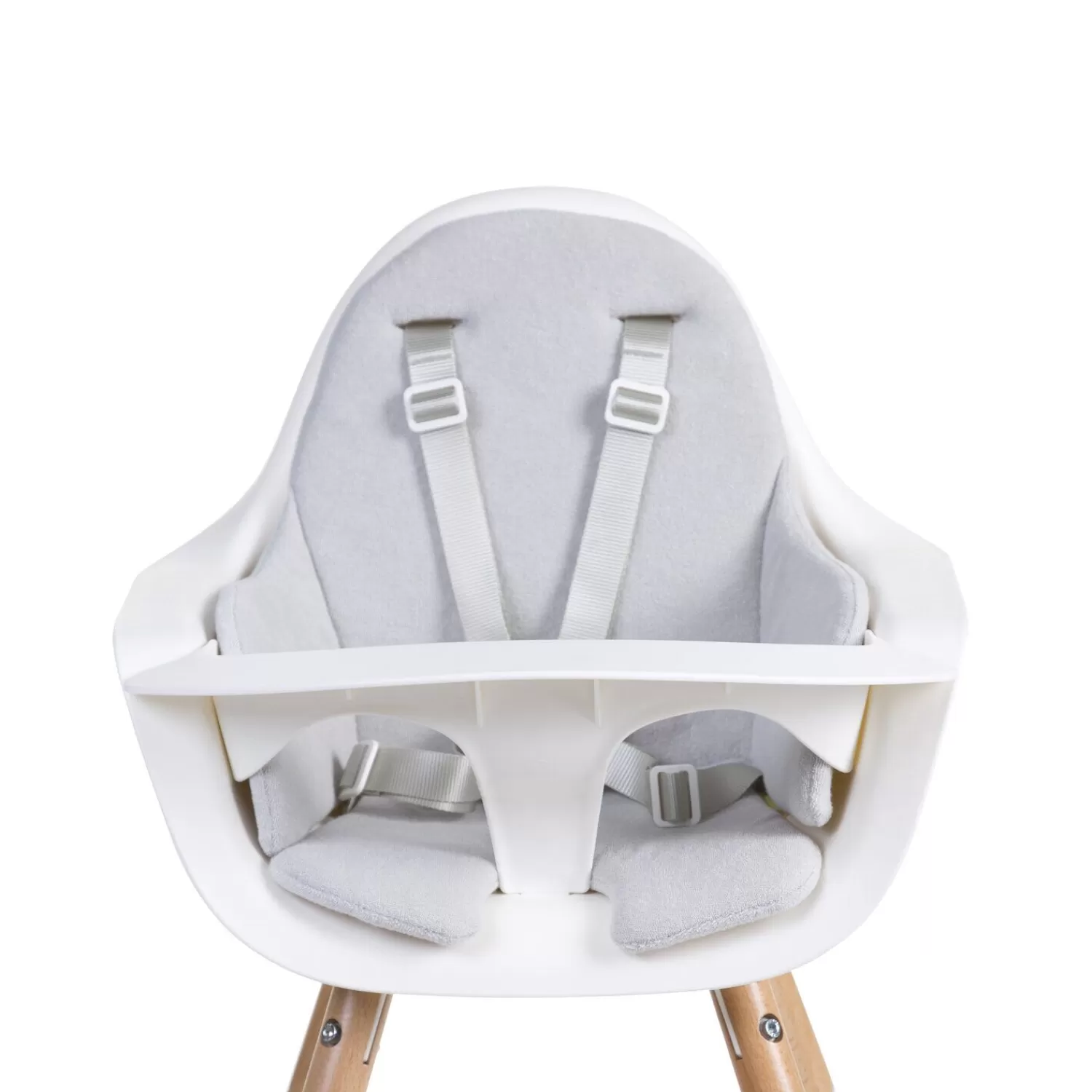 Coussins Et Accessoires | Chaises En Bois | BÉABA Evolu Coussin Pour Chaise Haute - Eponge - Pastel Gris Souri Hearts