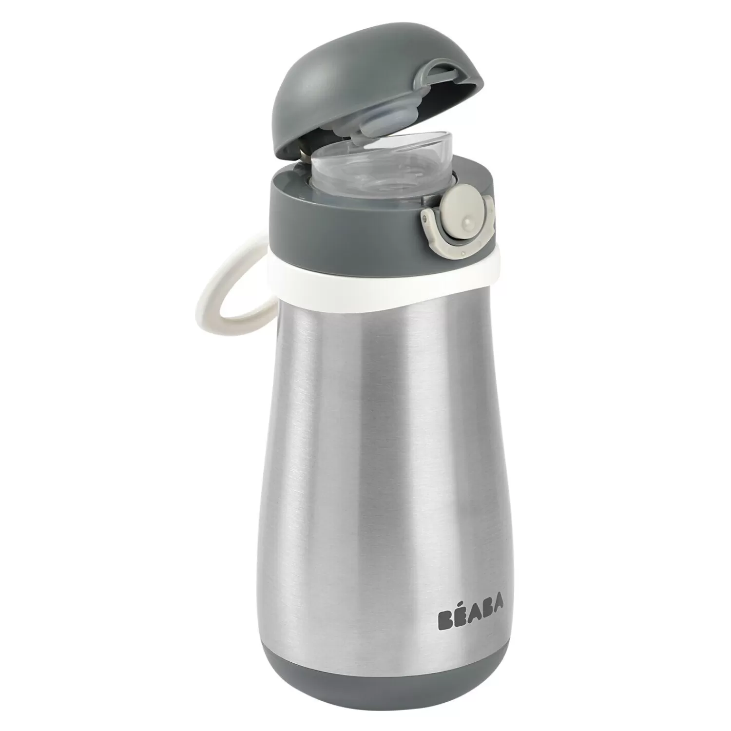 Couverts Vaisselle Et Bavoirs | Biberons Et Accessoires | BÉABA Gourde inox 350 ml Gris minéral Oldpink