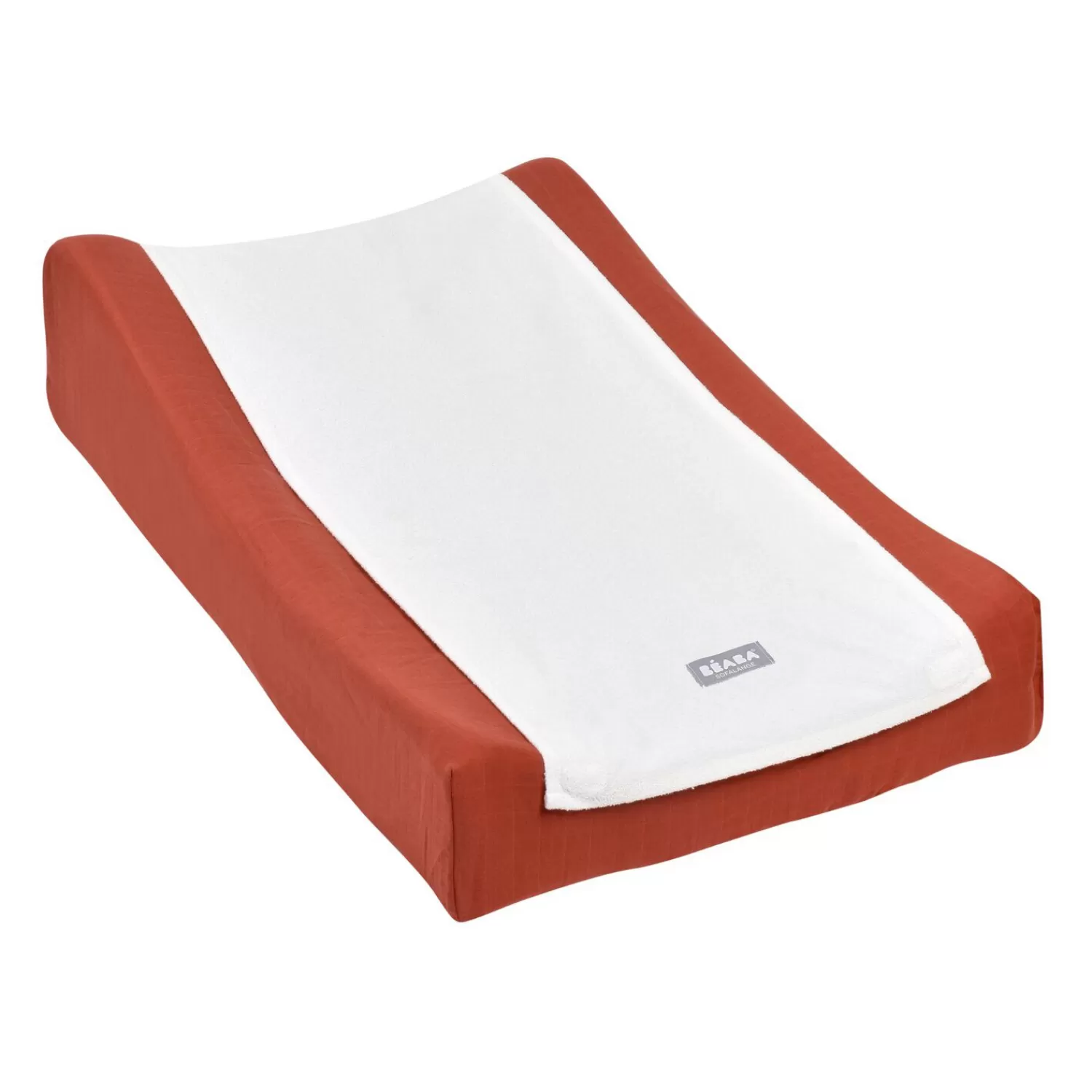 Matelas À Langer | Baignoires Et Accessoires | BÉABA Housse Sofalange® avec serviette éponge amovible Brique White