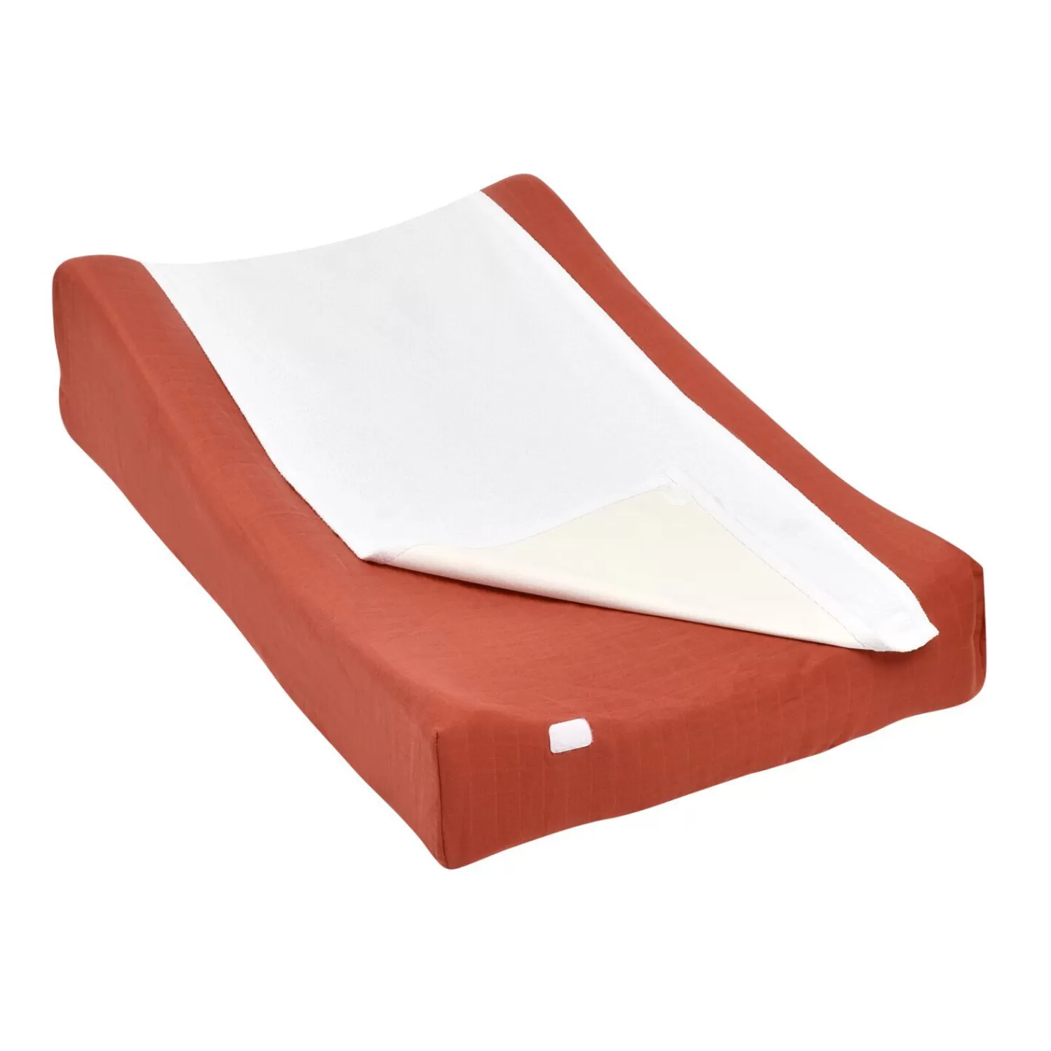 Matelas À Langer | Baignoires Et Accessoires | BÉABA Housse Sofalange® avec serviette éponge amovible Brique White