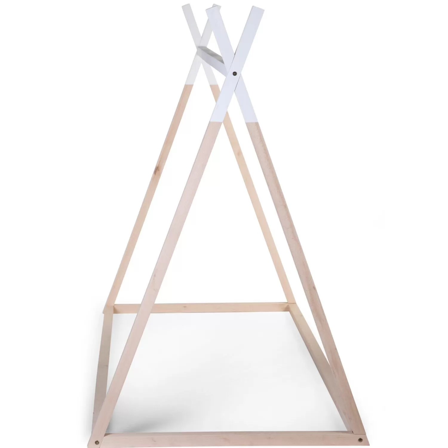 Lits Tipi Et Cabanes | BÉABA Lit Tipi Junior - 90x200 Cm - Bois - Naturel Blanc Natural/white