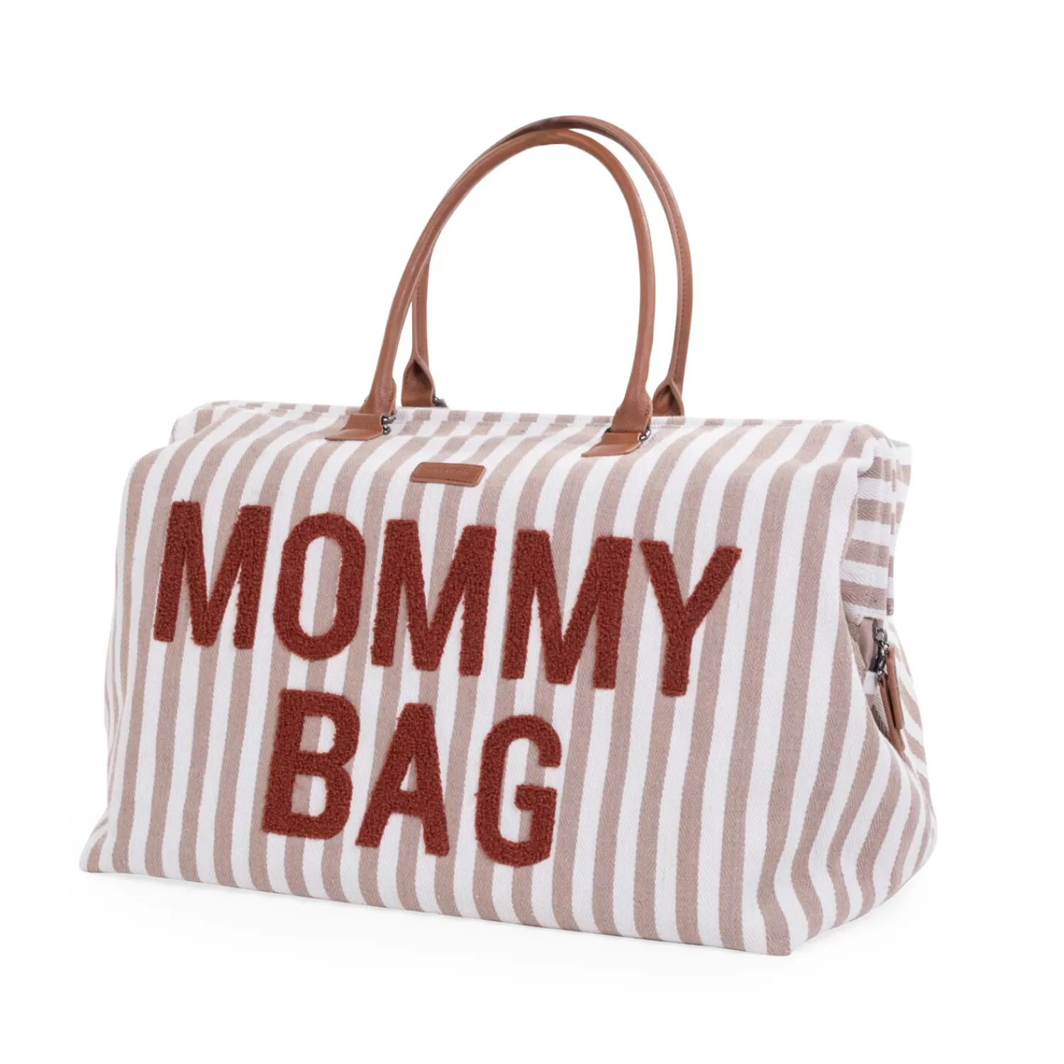 Sacs De Voyage | Sacs À Langer | BÉABA Mommy Bag ® Sac à Langer - Rayures - Nude/Terracotta Black/gold