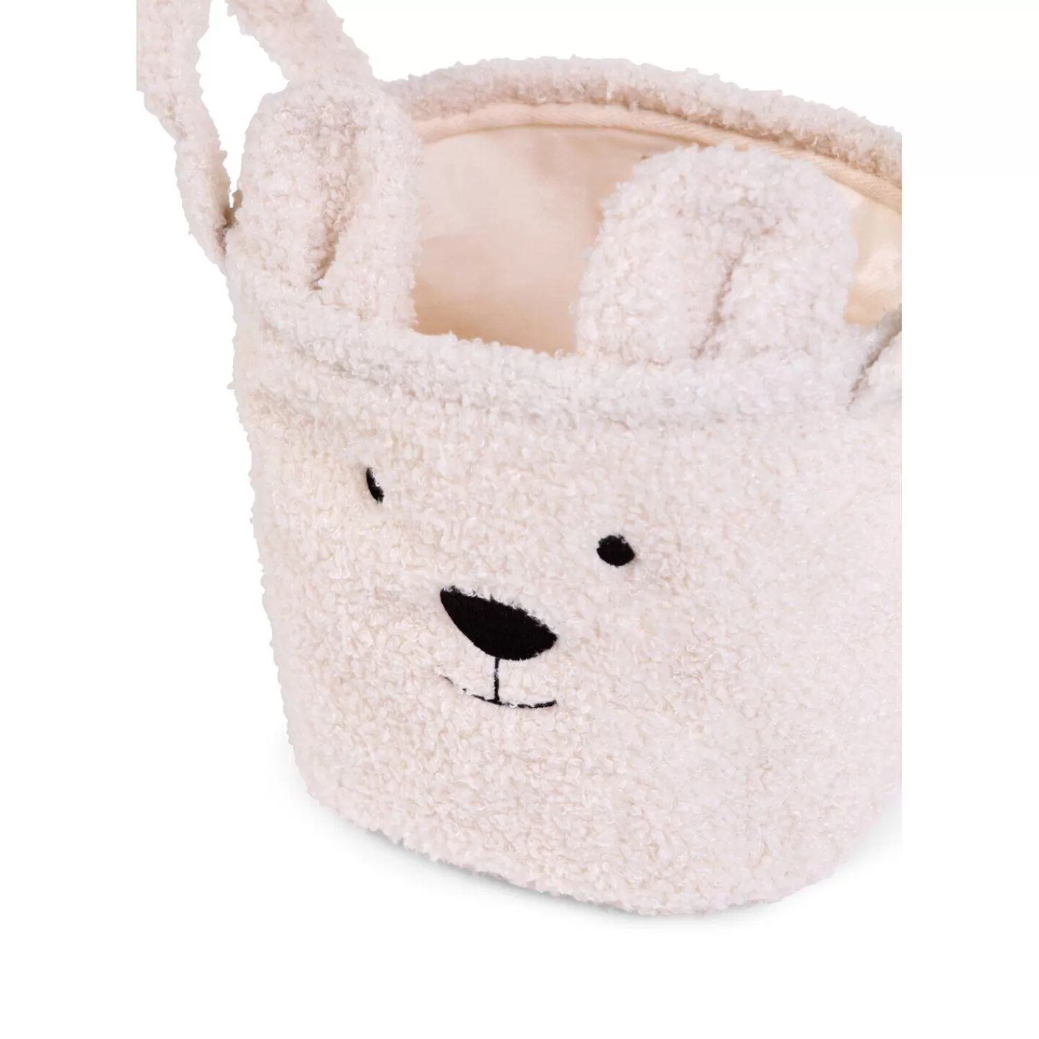 Paniers De Rangement | BÉABA Panier De Rangement - 25x20x20 Cm - Teddy - Ecru Beige