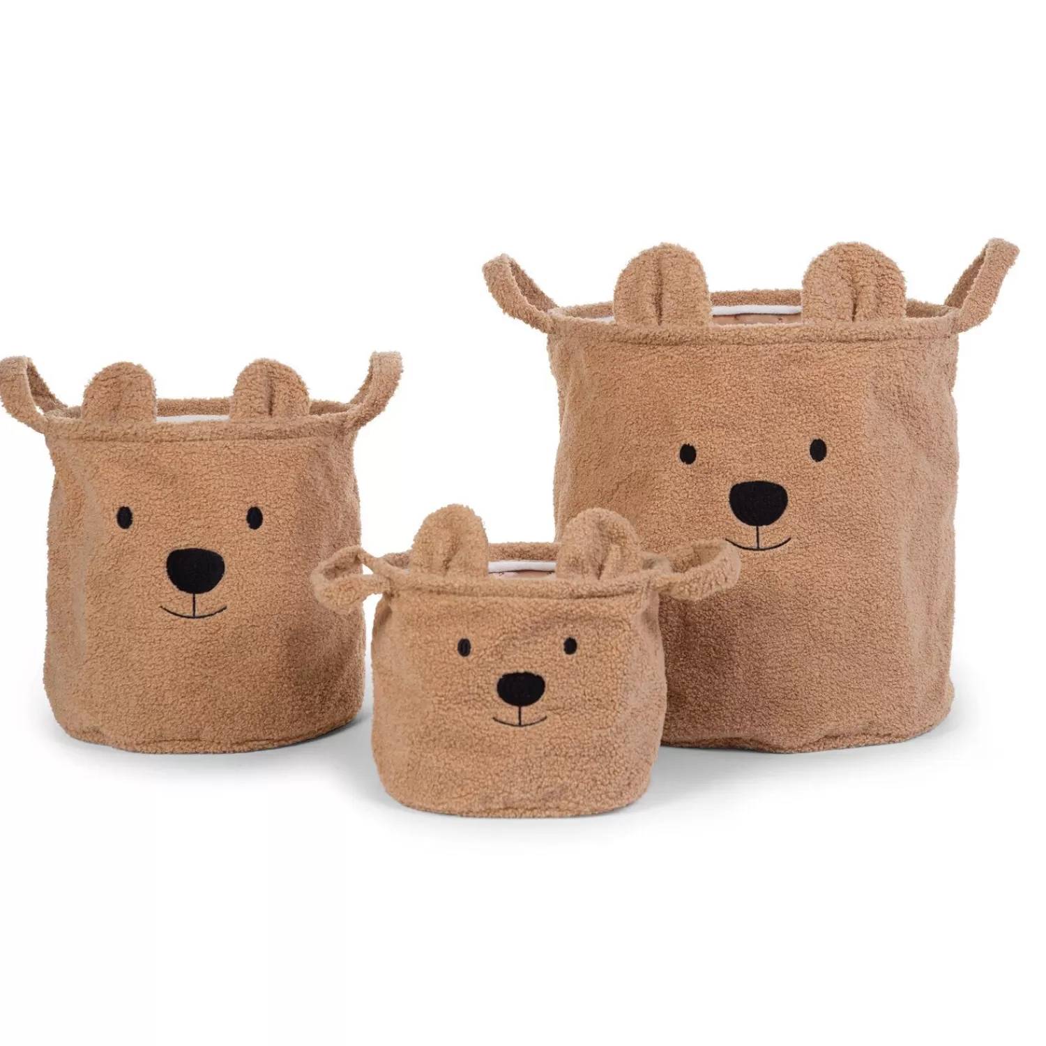 Paniers De Rangement | BÉABA Paniers Teddy - Set De 3 - Beige