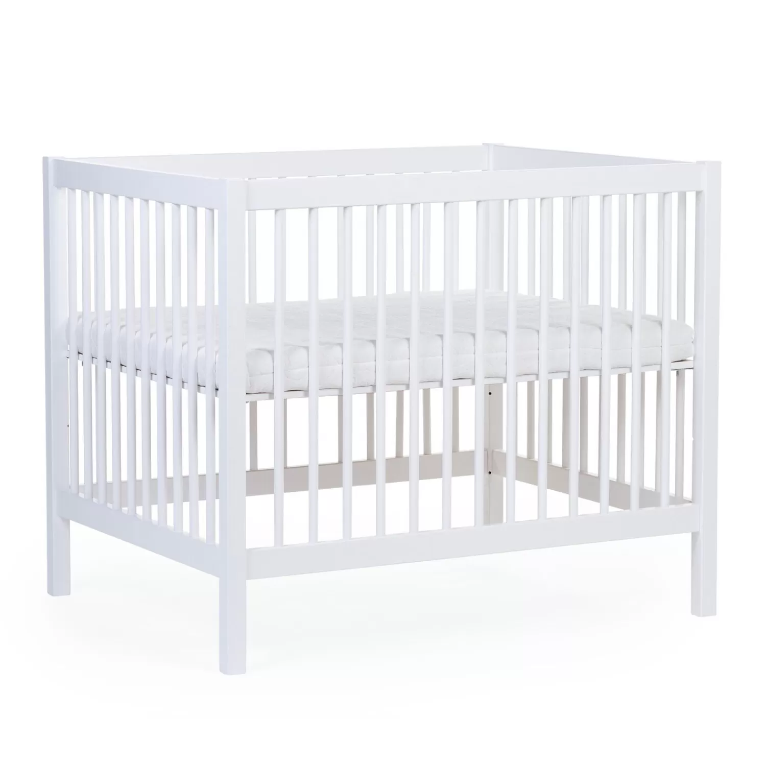 Parcs Bébé Et Accessoires | BÉABA Parc 97 + Roues - 95x75 Cm - Bois - Blanc Noir