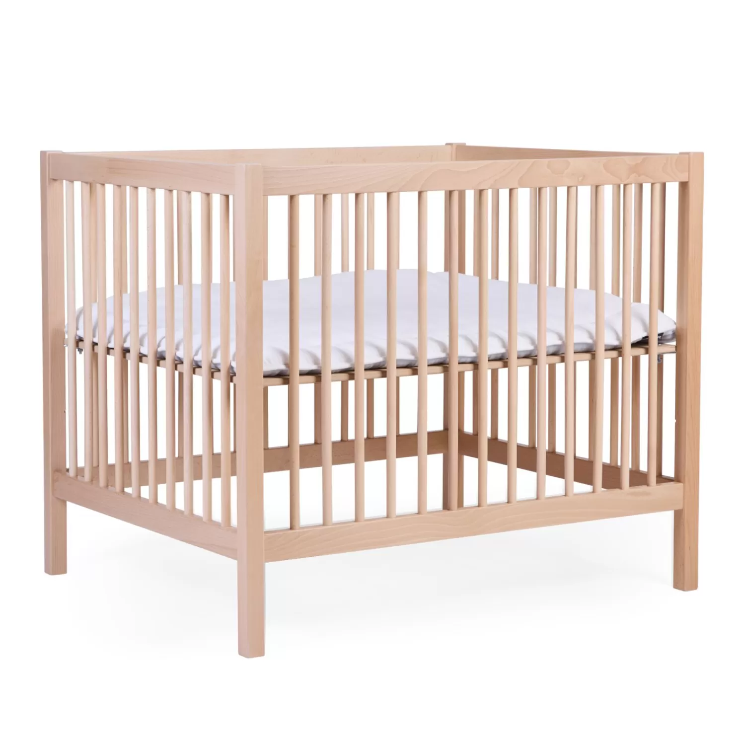 Parcs Bébé Et Accessoires | BÉABA Parc 97 + Roues - 95x75 Cm - Bois - Naturel Noir