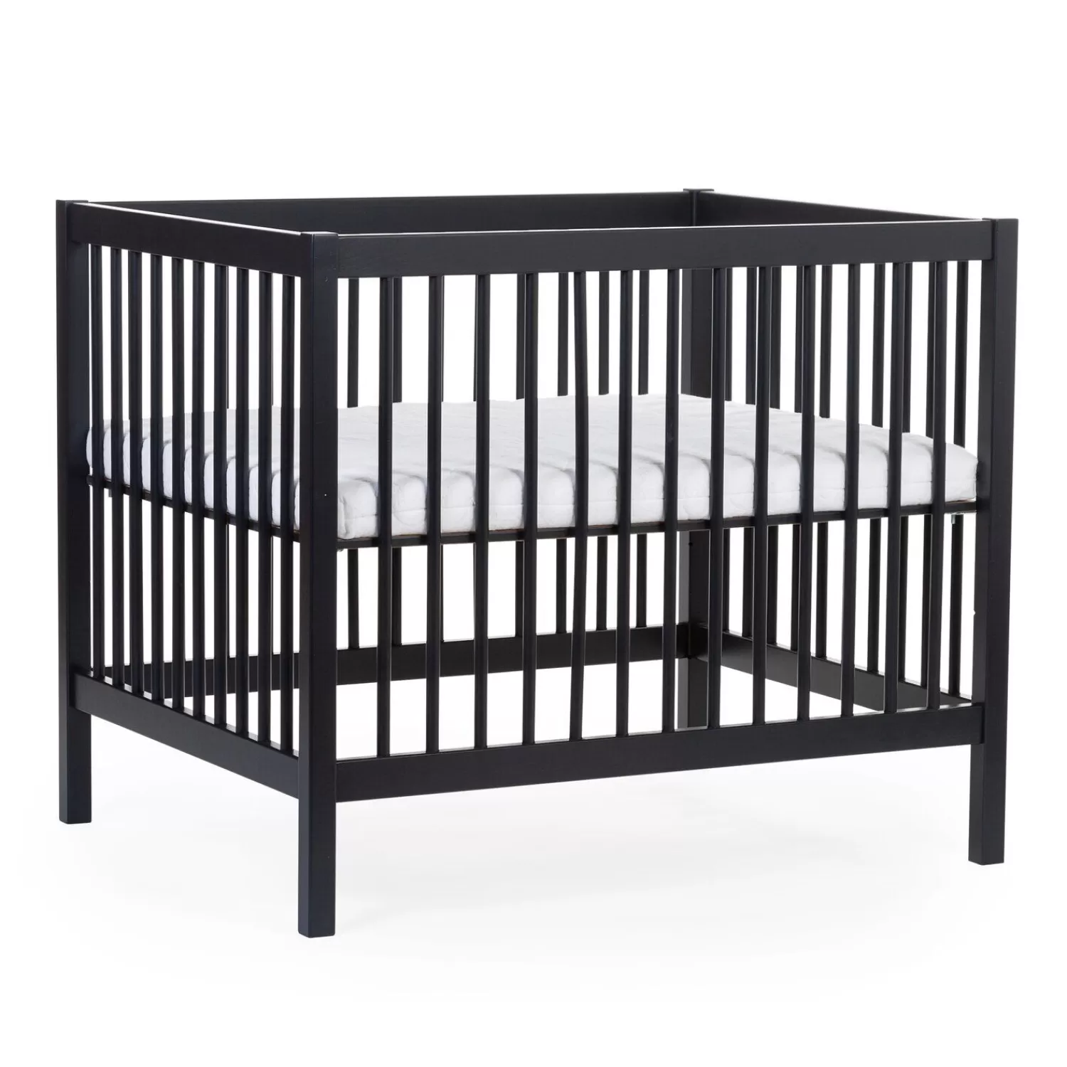 Parcs Bébé Et Accessoires | BÉABA Parc 97 + Roues - 95x75 Cm - Bois - Noir