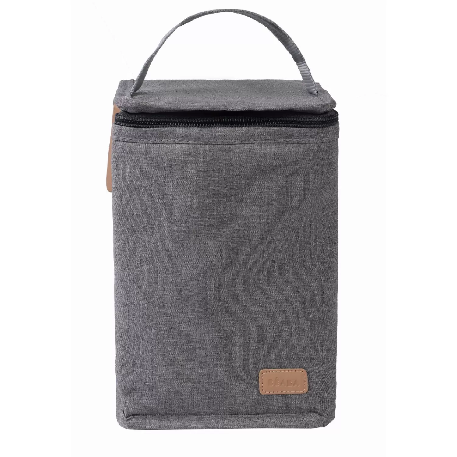 Sacs Isotherme Bébé | Goûter Sain | BÉABA Pochette repas isotherme Gris chiné Black/pinkgold