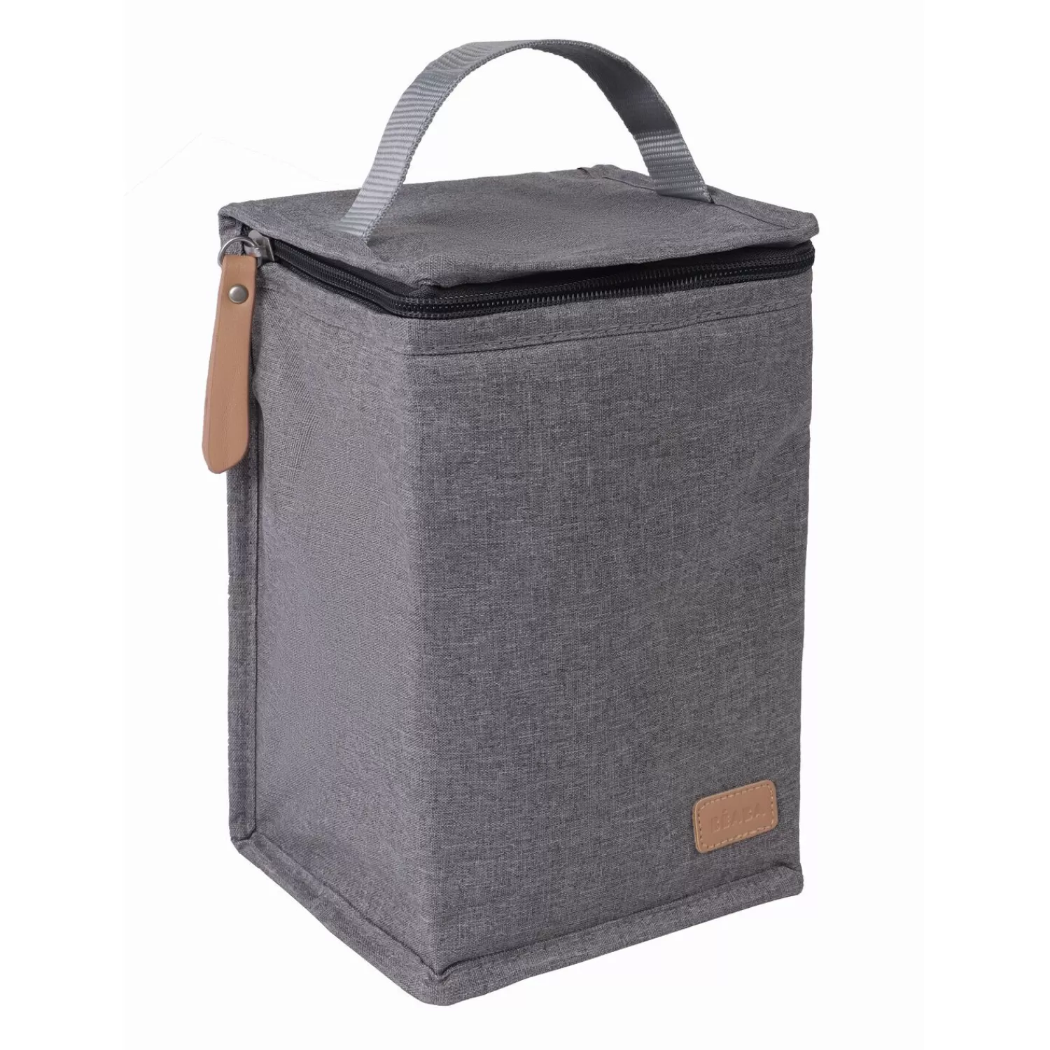 Sacs Isotherme Bébé | Goûter Sain | BÉABA Pochette repas isotherme Gris chiné Black/pinkgold