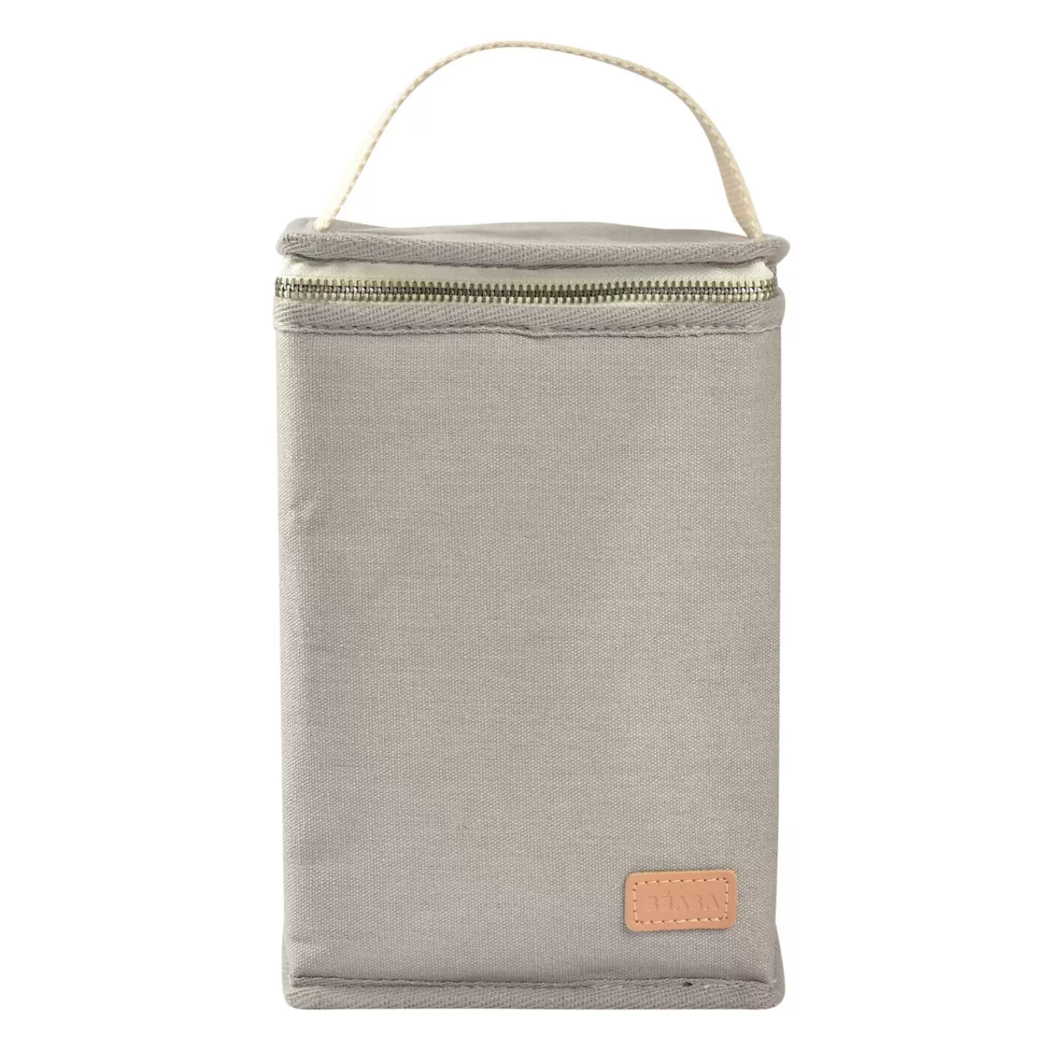 Sacs Isotherme Bébé | Goûter Sain | BÉABA Pochette repas isotherme Gris perle Black/pinkgold