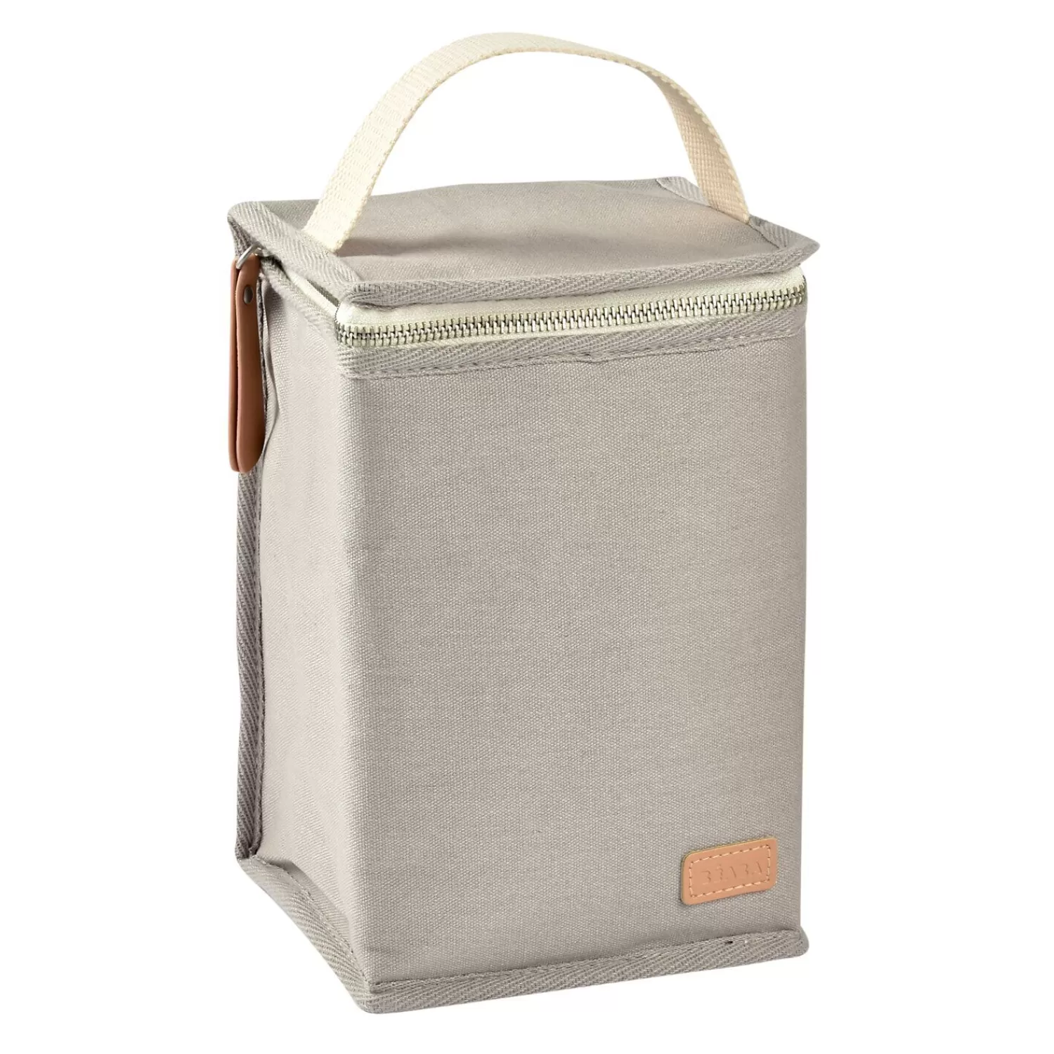 Sacs Isotherme Bébé | Goûter Sain | BÉABA Pochette repas isotherme Gris perle Black/pinkgold