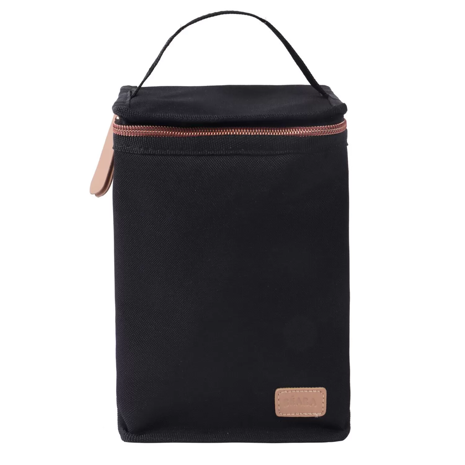 Sacs Isotherme Bébé | Goûter Sain | BÉABA Pochette repas isotherme Noir Black/pinkgold