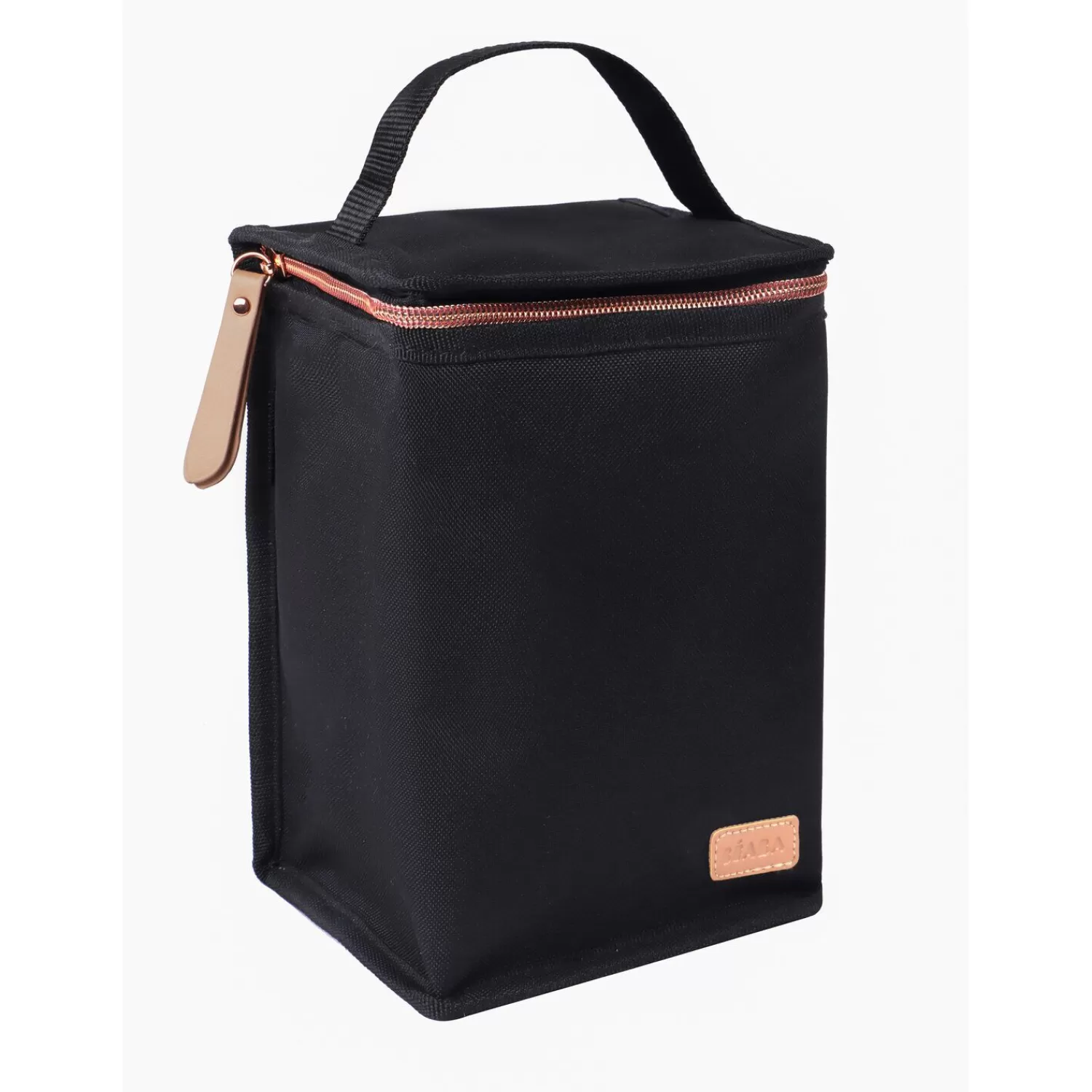 Sacs Isotherme Bébé | Goûter Sain | BÉABA Pochette repas isotherme Noir Black/pinkgold