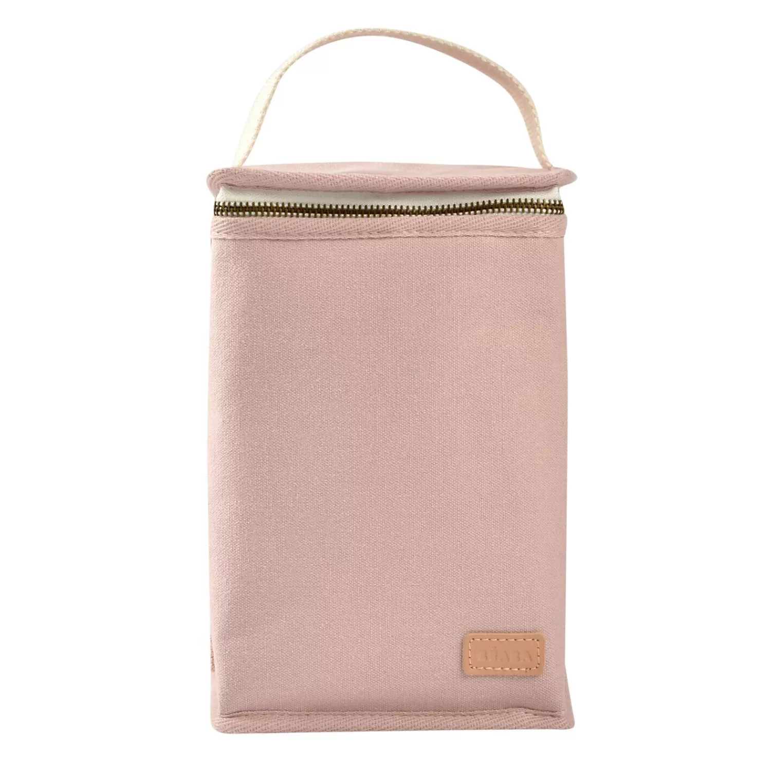 Sacs Isotherme Bébé | Goûter Sain | BÉABA Pochette repas isotherme Rose poudré Black/pinkgold