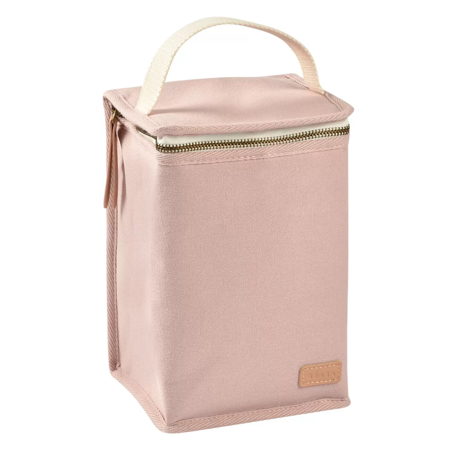 Sacs Isotherme Bébé | Goûter Sain | BÉABA Pochette repas isotherme Rose poudré Black/pinkgold