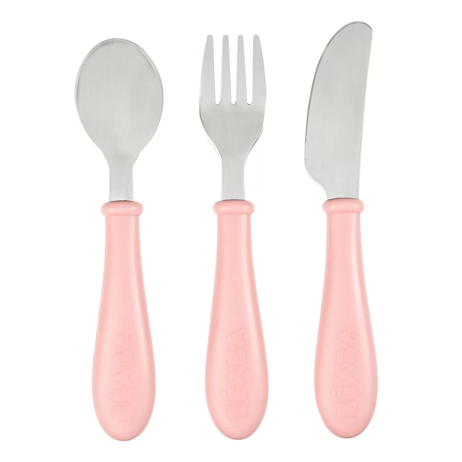 Couverts Vaisselle Et Bavoirs | BÉABA Set 3 couverts inox Rose Airygreen