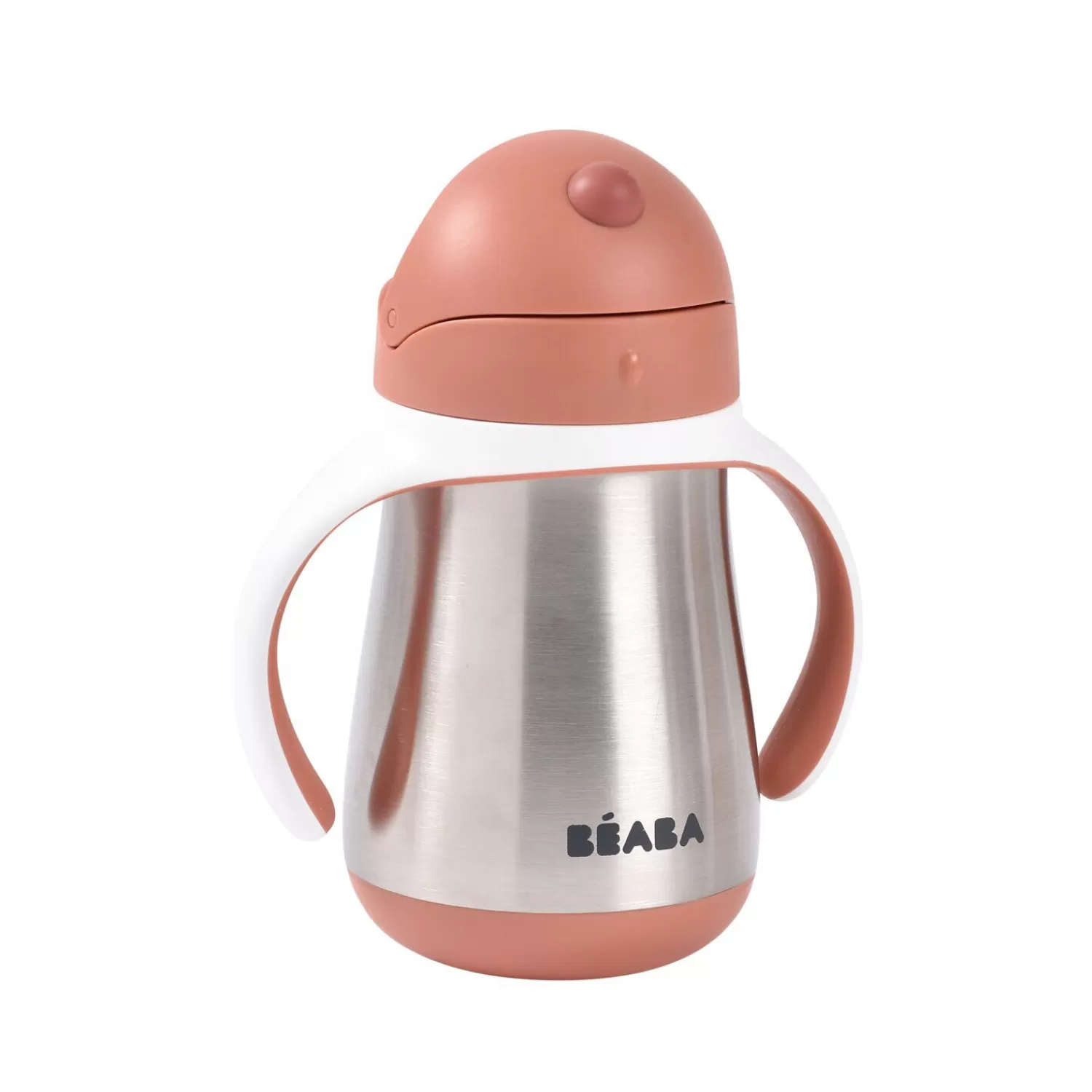 Couverts Vaisselle Et Bavoirs | Biberons Et Accessoires | BÉABA Tasse paille inox 250ml Terracotta Windyblue