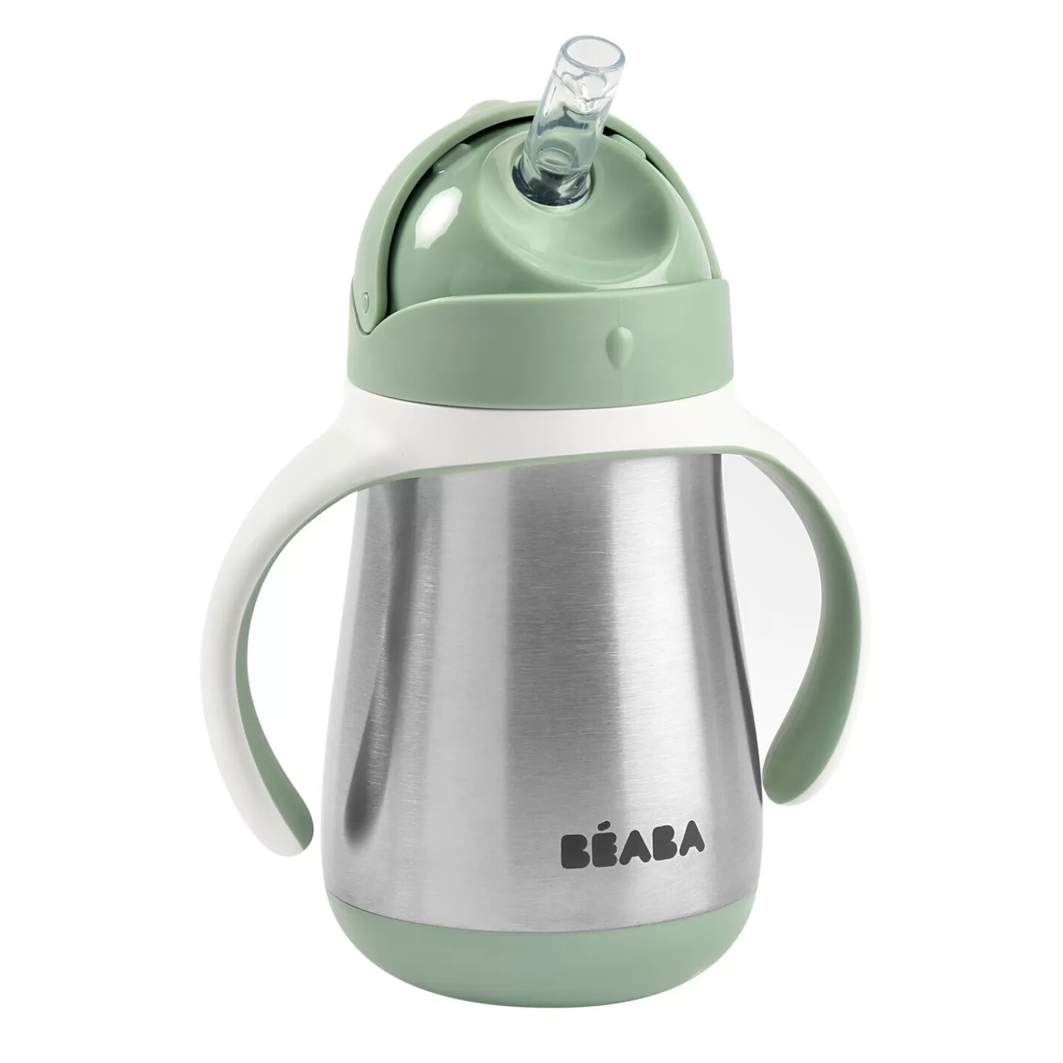 Couverts Vaisselle Et Bavoirs | BÉABA Tasse paille inox 250ml Vert sauge Windyblue