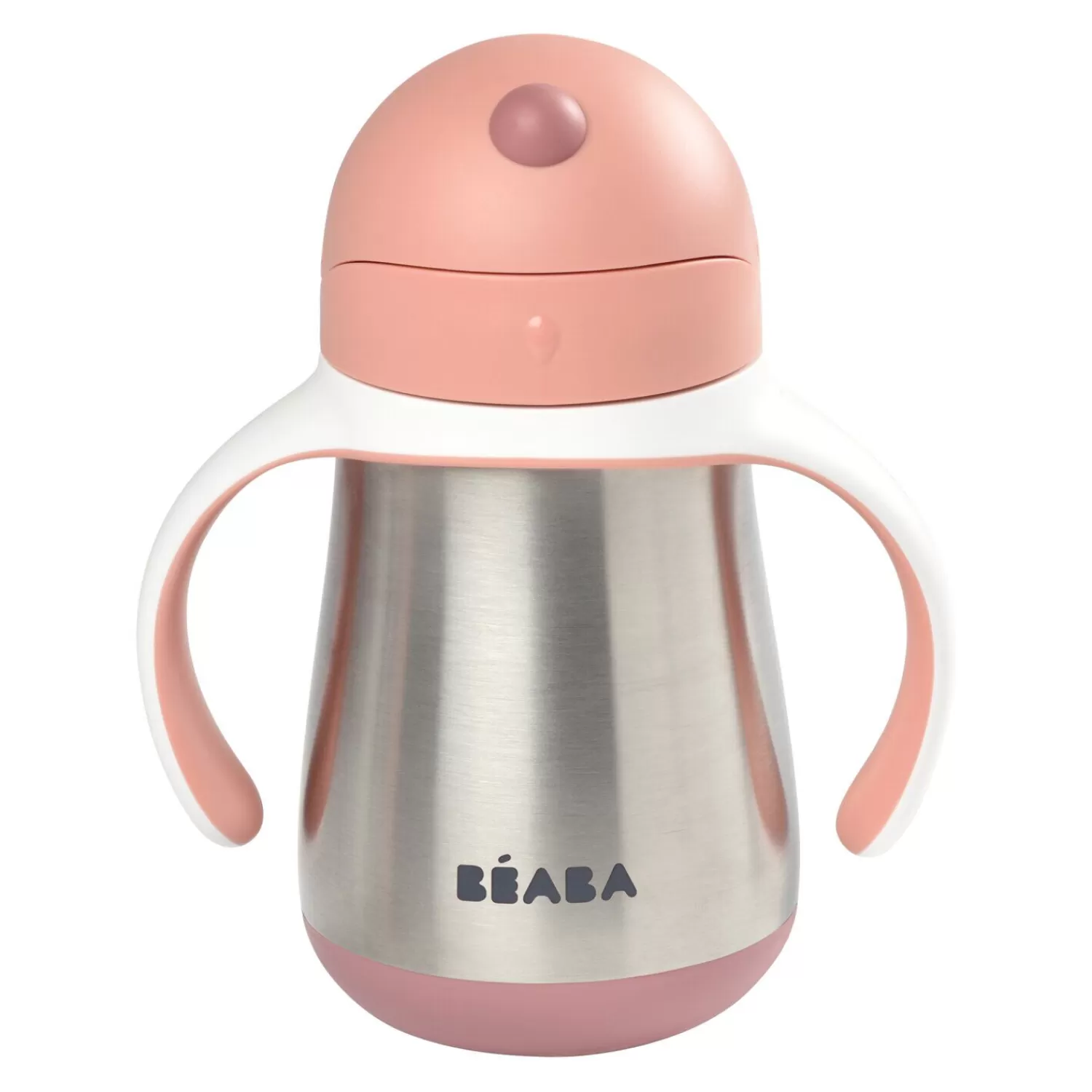 Couverts Vaisselle Et Bavoirs | Biberons Et Accessoires | BÉABA Tasse paille inox 250ml Vieux rose Windyblue