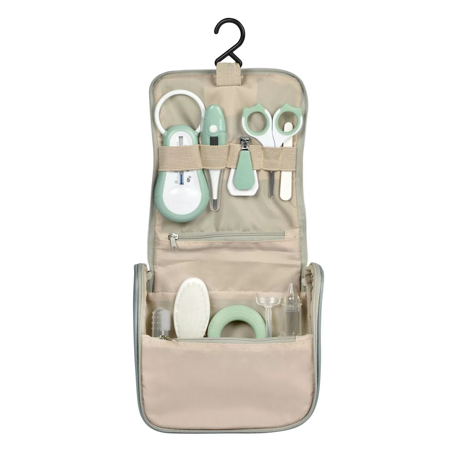 Accessoires De Toilette | Baignoires Et Accessoires | BÉABA Trousse de toilette nomade Vert sauge Greenblue